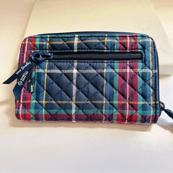 NWT Vera Bradley RFID Turnlock Wallet - Tartan Plaid - Picture 3 of 10
